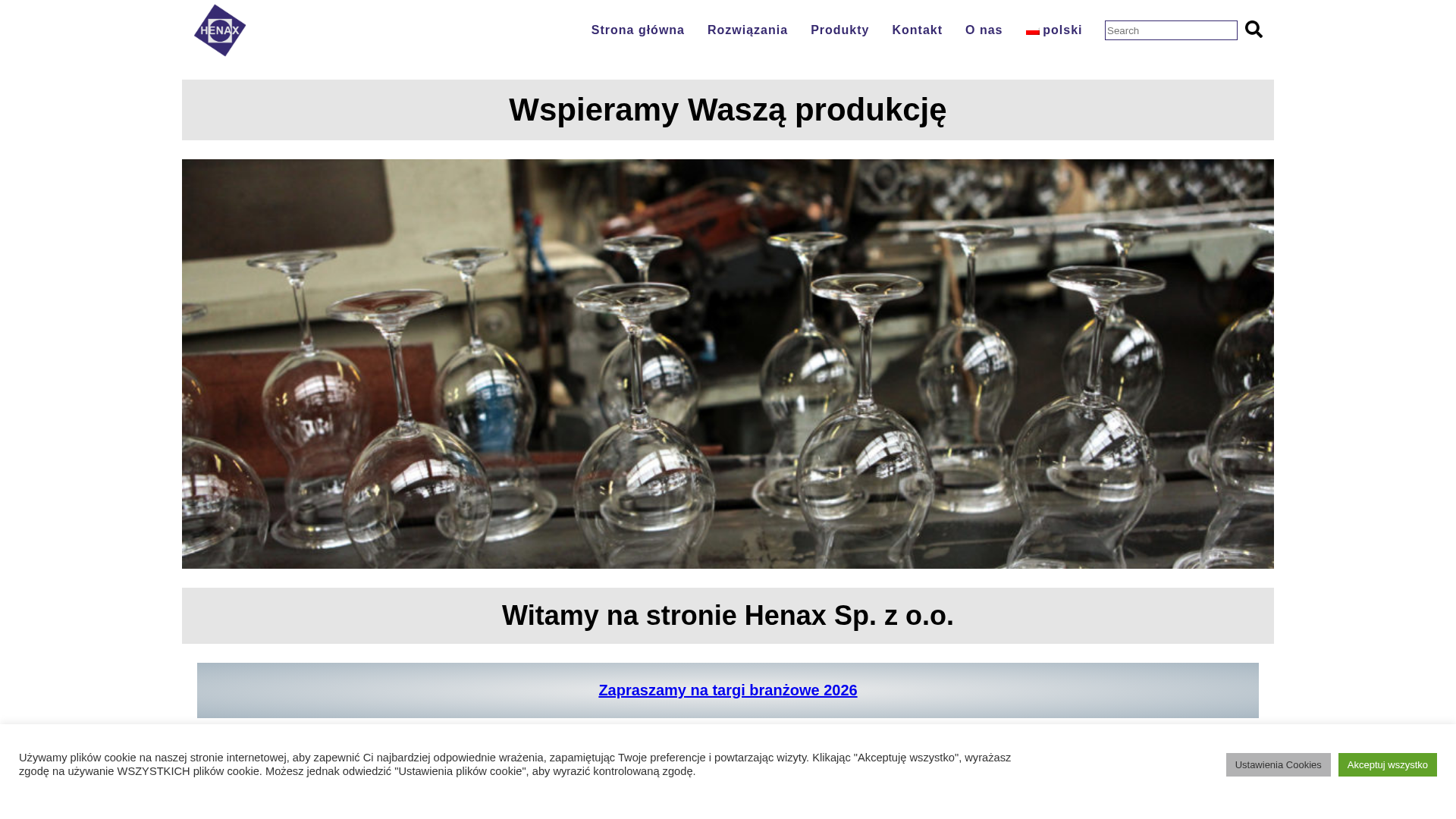 Zrzut strony HENAX - Środki oddzielające Acmos